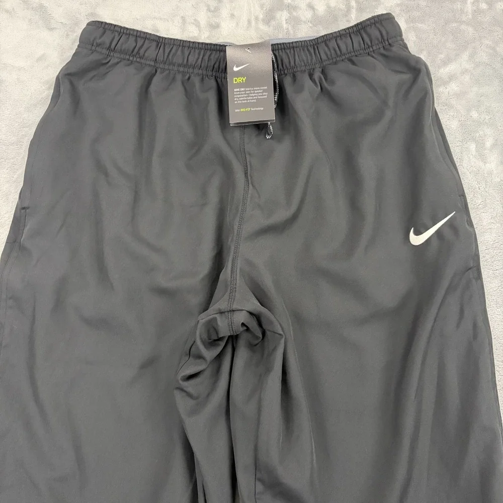 Nike Track Pants Black Men's Size XL Elastic Waist Straight Leg 897038-010 NEW